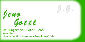 jeno gottl business card